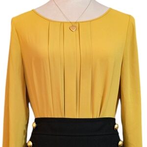 LOFT Chic Yellow Blouse